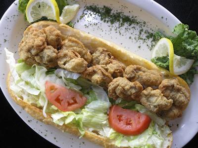 Oyster Poboy, dressed